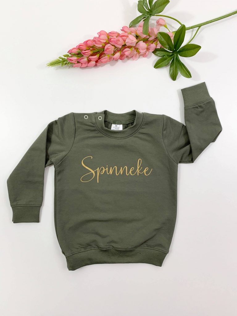 KADECO Kinder sweater met naam Gepersonaliseerd cadeau