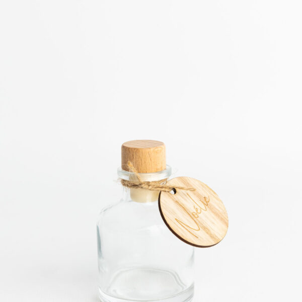KADECO | Glazen flesje met dop | Doopsuiker